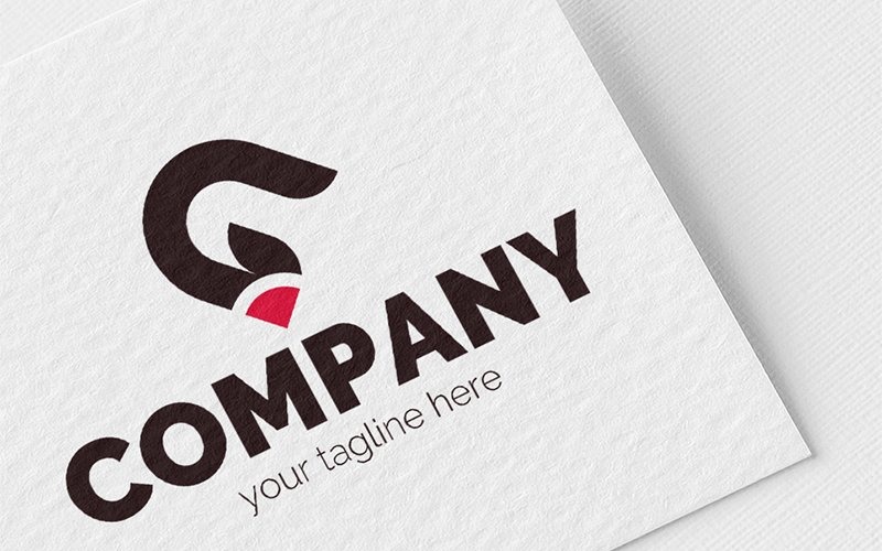 Logo, graphic sign, combines: Flame + G