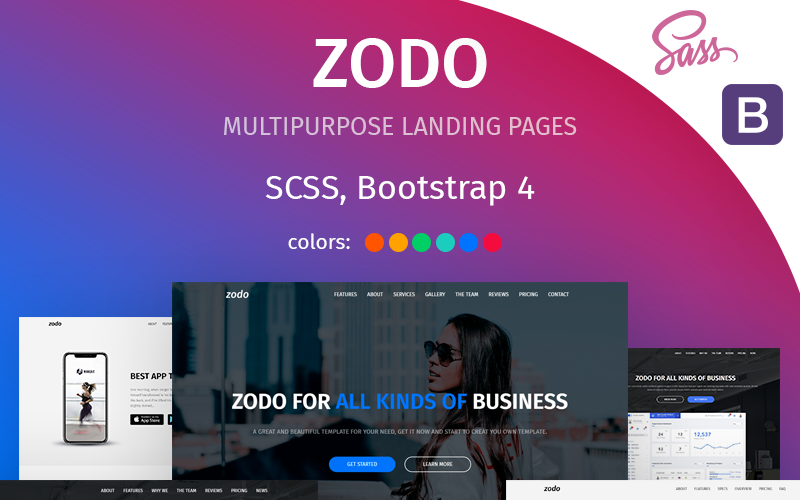 Zodo登陆页面模板