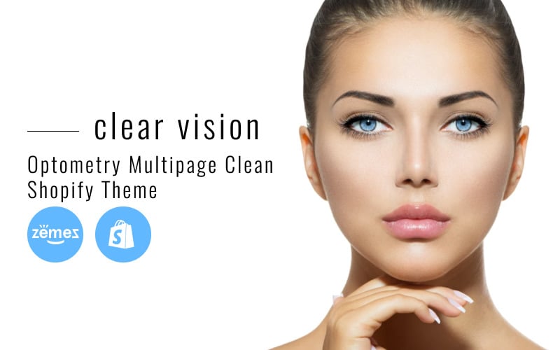 Clear Vision - Многостраничная оптометрическая чистая тема для Shopify