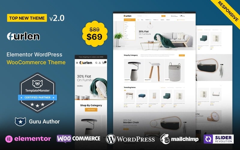 Furlen - Home Decor and Furniture WooCommerce Theme