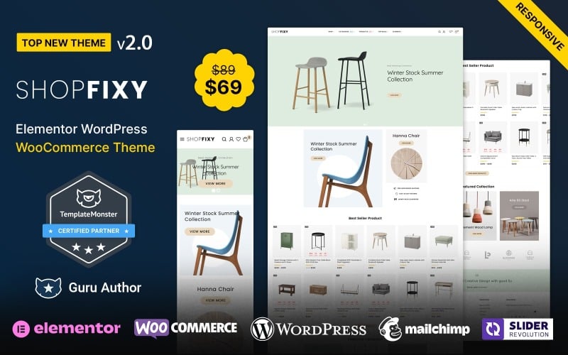 ShopFixy - Furniture Store WooCommerce Theme