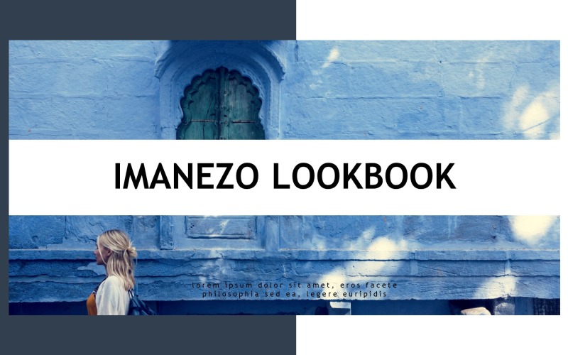 Imanezo - Lookbook Sunumu PowerPoint şablonu