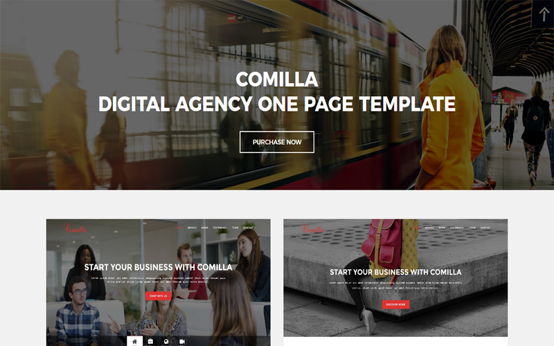 Comilla - Modèle Joomla 5 d'atterrissage d'agence numérique