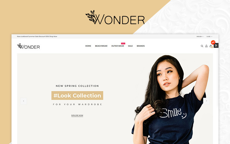 Wonder Fashion Multistore Store OpenCart Template
