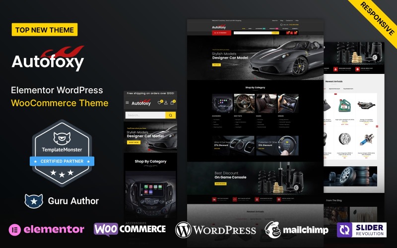 Autofoxy – Autóalkatrészek és alkatrészek boltja WooCommerce téma