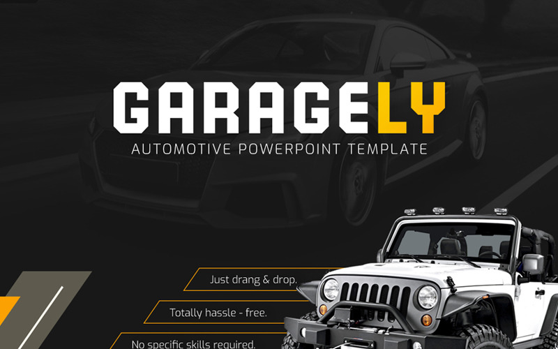 Garagely - автомобільний шаблон PowerPoint