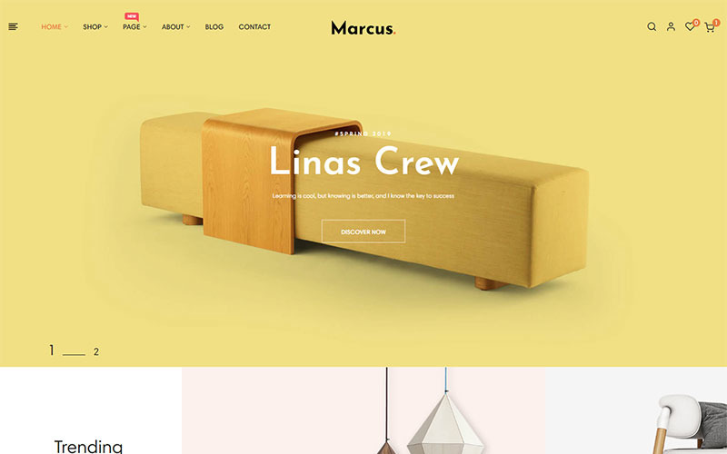 Marcus - Tema de PrestaShop para muebles y decoración del hogar