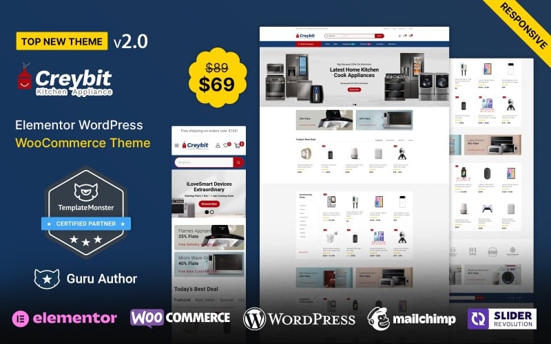 Creybit - Kitchen and Home Appliances WooCommerce Theme