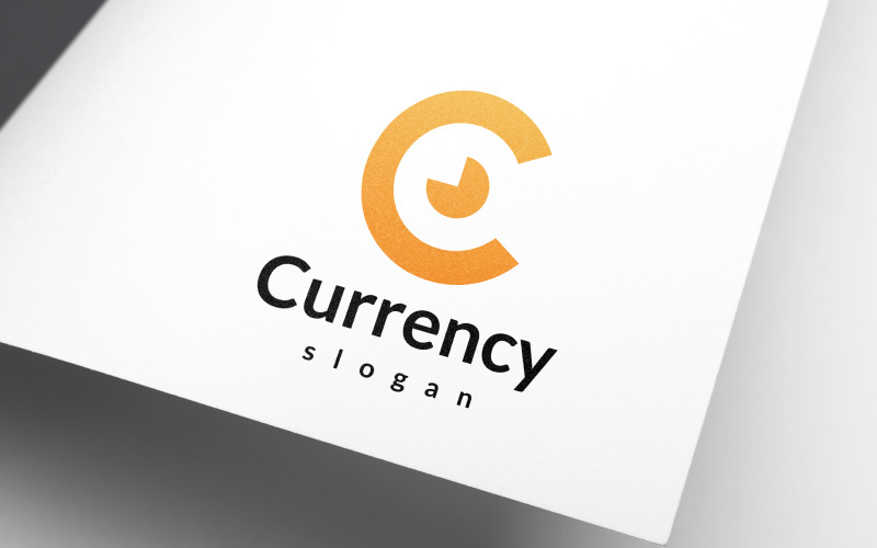 视觉字母C货币标志设计
