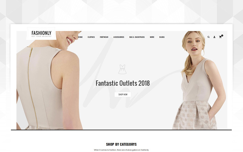 OpenCart шаблон Fashionly - Магазин аксессуаров