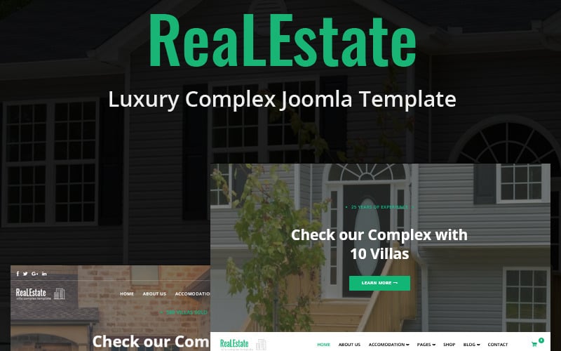 房地产-豪华复杂的Joomla 5模板