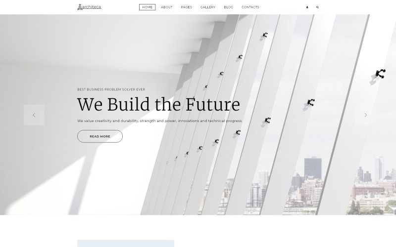 Architeca -建筑事务所时尚的joomla模板与多页