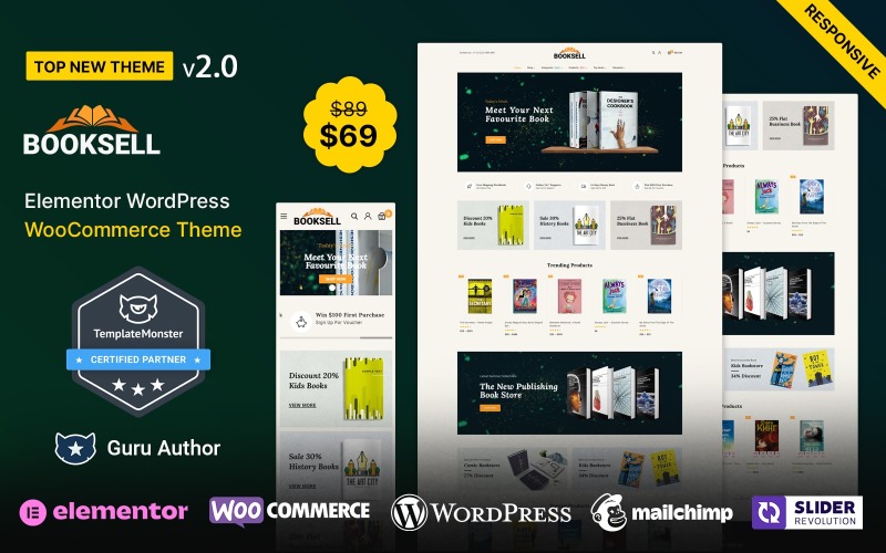 Booksell - Kitap ve Kırtasiye Mağazası WooCommerce Teması