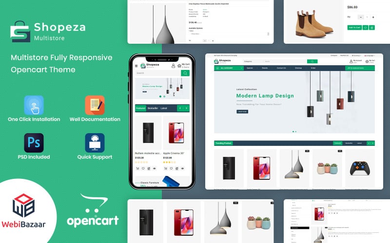 Shopeza -电子OpenCart模板