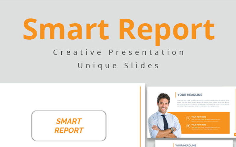 Slim rapport PowerPoint-sjabloon