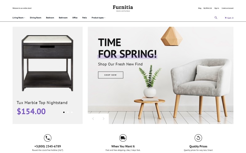 Furnitia - Tema Magento Furniture Store Tema Magento