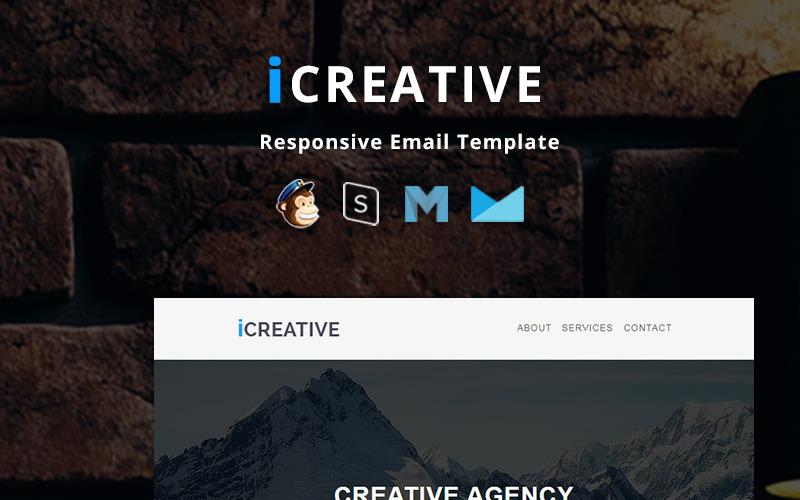 iCreative - Corporate Responsive nieuwsbriefsjabloon