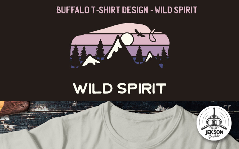 Buffalo Design - Wild Spirit - design trička