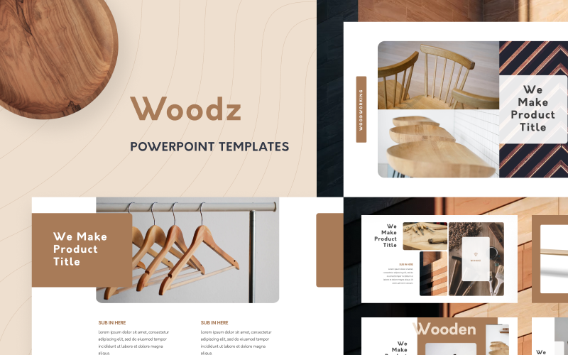 WOODZ PowerPoint sablon