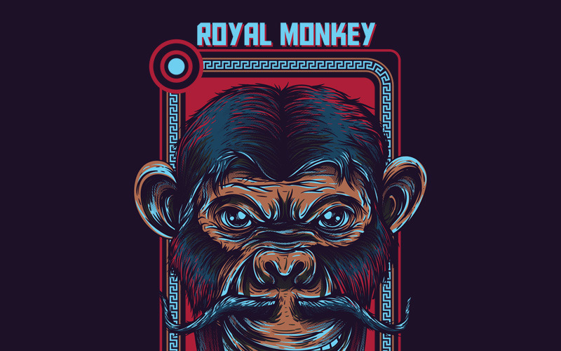 Royal Monkey - T-shirt Design