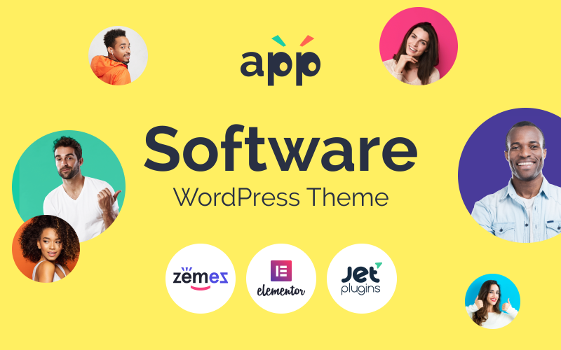 Додаток - Шаблон програмного забезпечення з темою WordPress Elementor Builder