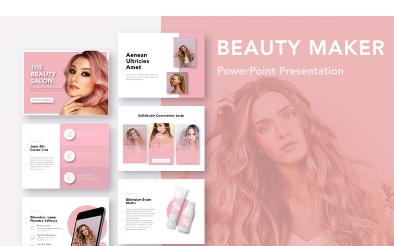 Beauty Maker PowerPoint模板