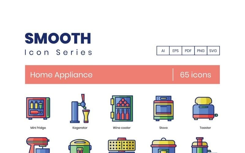 65 首页 Appliance Icons - Smooth Series Set