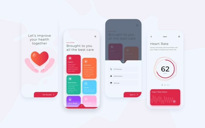 Health Home Basic UI Kit Sketch Template