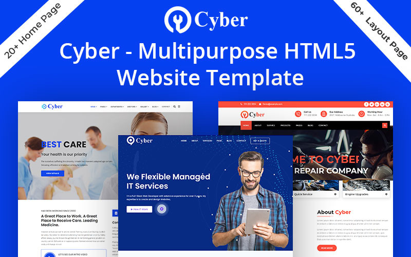 Cyber - Többcélú HTML5 webhelysablon