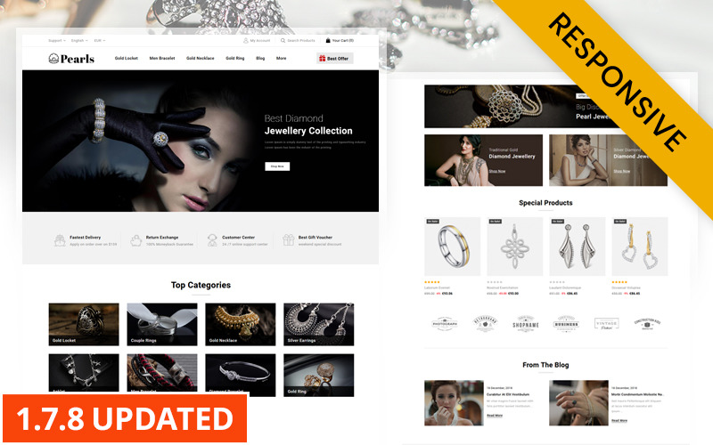 Parels - Juwelier PrestaShop-thema