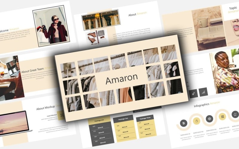 Amaron创意商业powerpoint模板