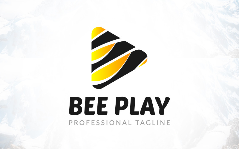 Дизайн логотипа медиа студии Honey Bee Play