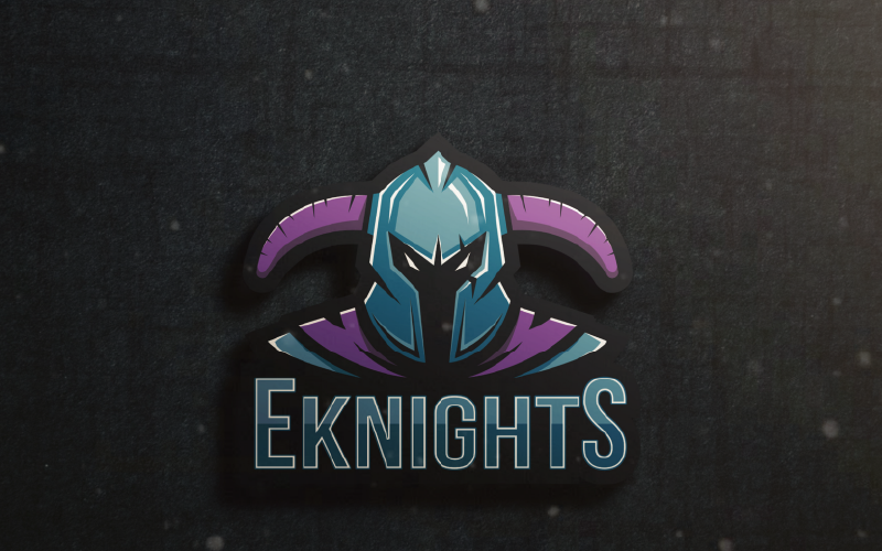 Edytowalny szablon logo Eknights