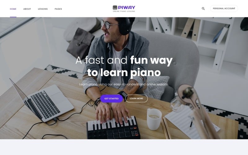 Piway - Müzik Çok Sayfalı Yaratıcı Joomla Şablonu