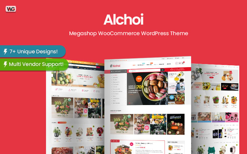 Alchoi -大型商店市场WooCommerce WordPress主题