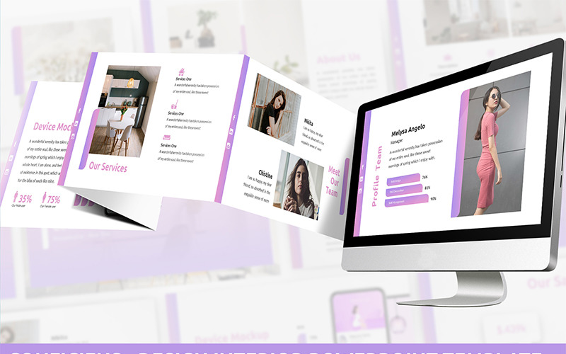 Conficiens - Design Interior PowerPoint template