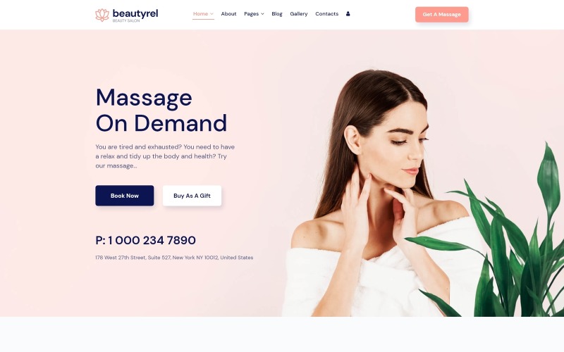 Beautyrel - Beauty Salon Joomla Vorlage