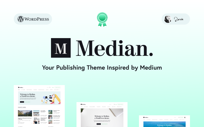 Median - Blog inspiré du thème WordPress Design de Medium