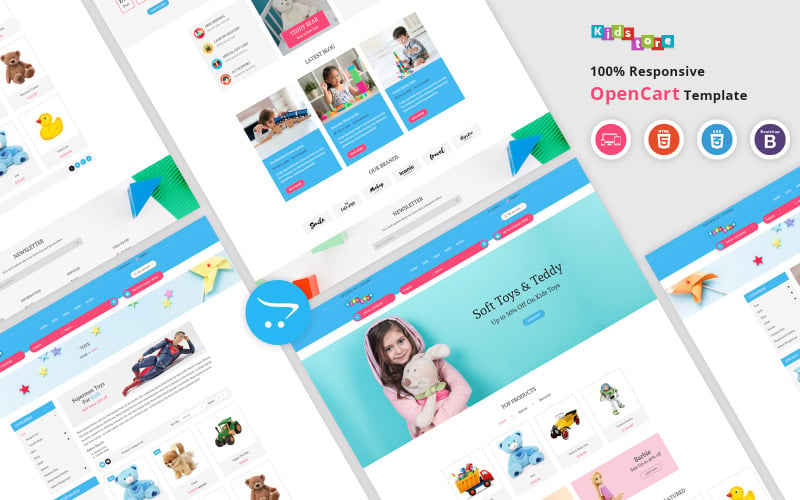 儿童-响应式OpenCart模板