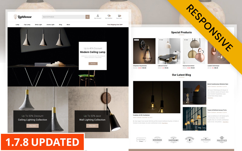 LightHouse - Thème PrestaShop Lighting Store