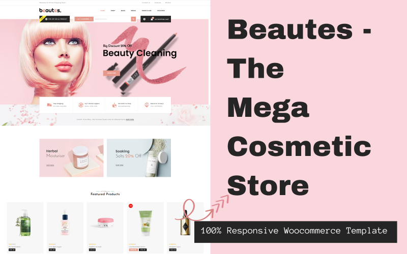 美妆- Mega Cosmetic Store WooCommerce主题