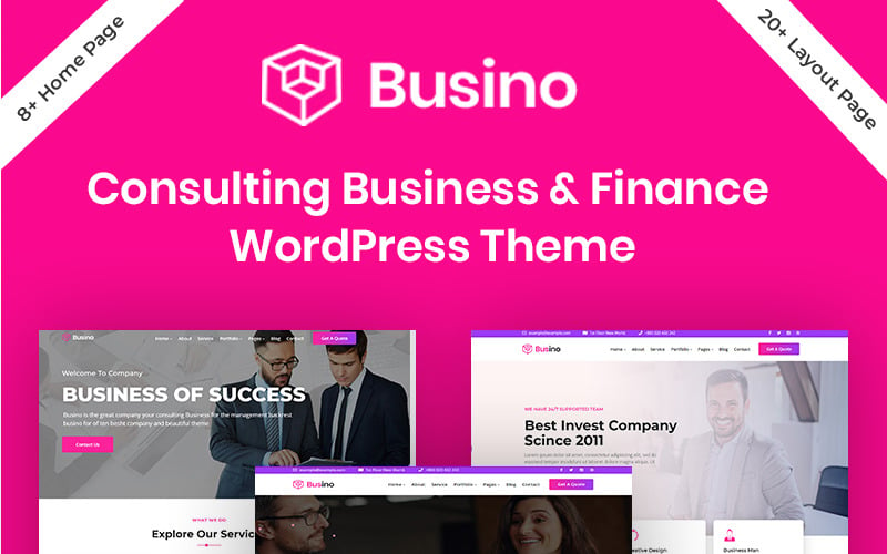 Busino - Conseil aux entreprises et thème WordPress d'entreprise