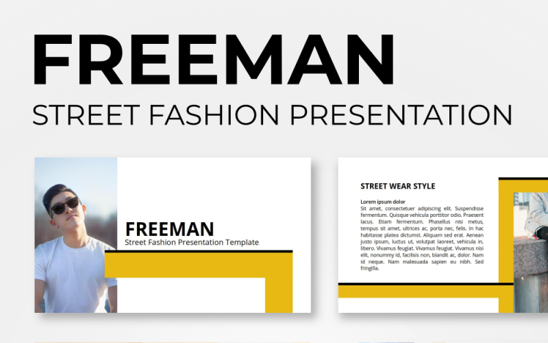 Freeman - utcai divat - Keynote sablon