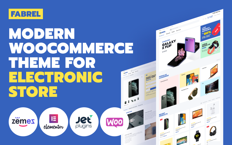 Fabrel - elektronický obchod s motivem WooCommerce