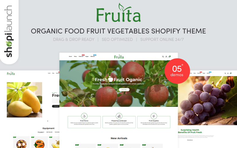 Fruita - Tema de Shopify de frutas y verduras de alimentos orgánicos