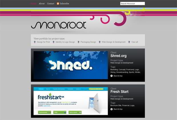wordpress website portfolio wordpress