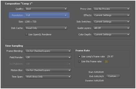 casparcg after effects settings
