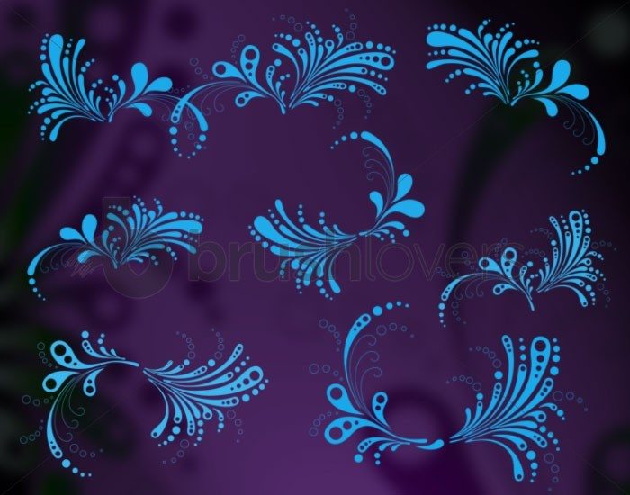 download floral swirl brushes for photoshop