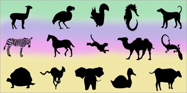 animal shapes for photoshop free download