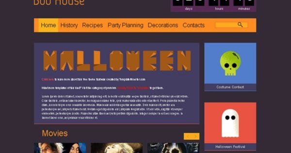 Our Favorite Creepy Creation of The Week: Halloween Free HTML5 Theme